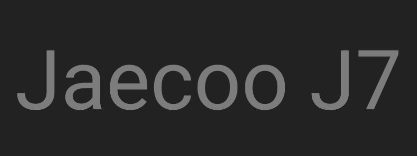 Jaecoo J7