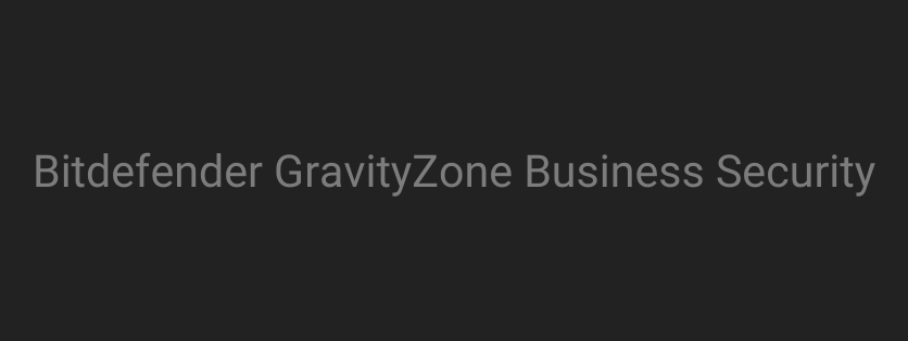 Bitdefender GravityZone Business Security